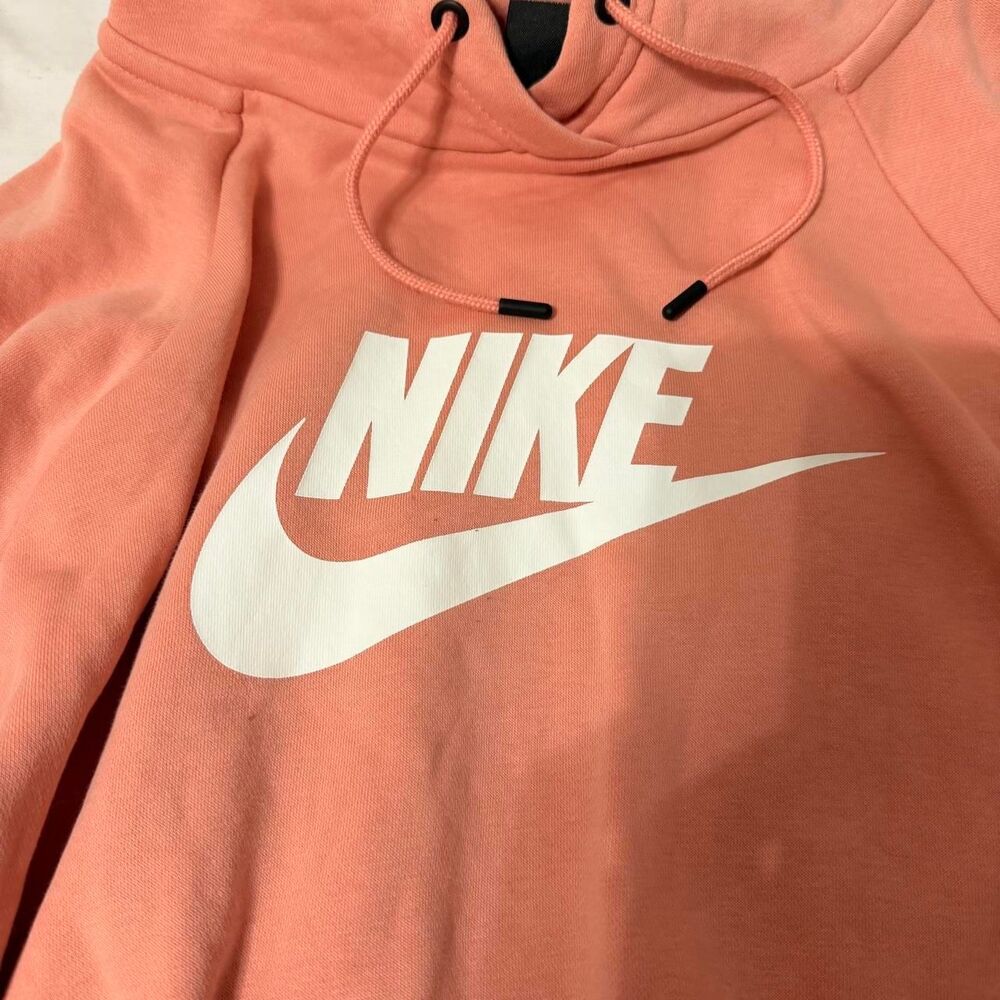 Nike Women's Pink and Orange Hoodie